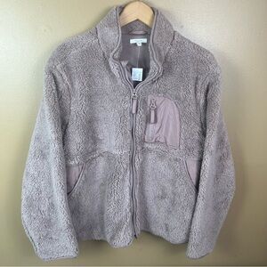 NEW Maurices Full Zip Sherpa Jacket Teddy Fuzzy XXL